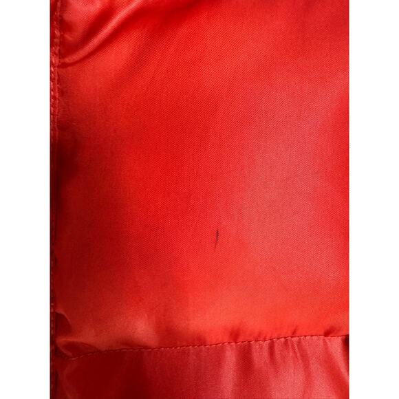 Vintage Y2K Lucky Brand Down Puffer‎ Jacket Orange Red Size Large Coat - Picture 11 of 11